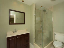 The Master bath has been nicely remodeled