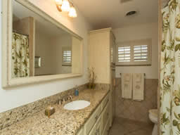 This hall bath has also been nicely remodeled