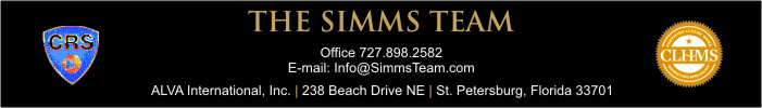 The Simms Team at Coastal Properties Group International- St. Petersburg and Tampa Bay area Residential Real Estate 727-898-2582