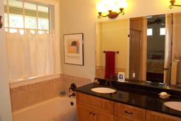 The Master Bath has a tub and separate shower.