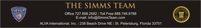 The Simms Team Coastal Properties Group International- St. Petersburg and Tampa Bay area Residential Real Estate 727-898-2582