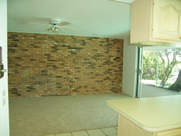 The Large Family Room is 14' x 20'
