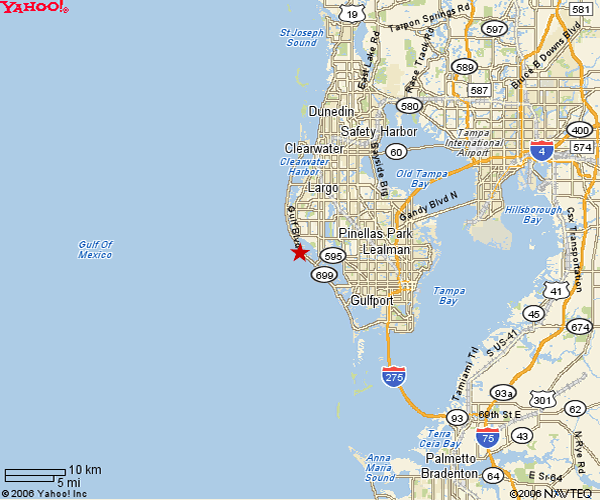 Map of the Tampa Bay Area